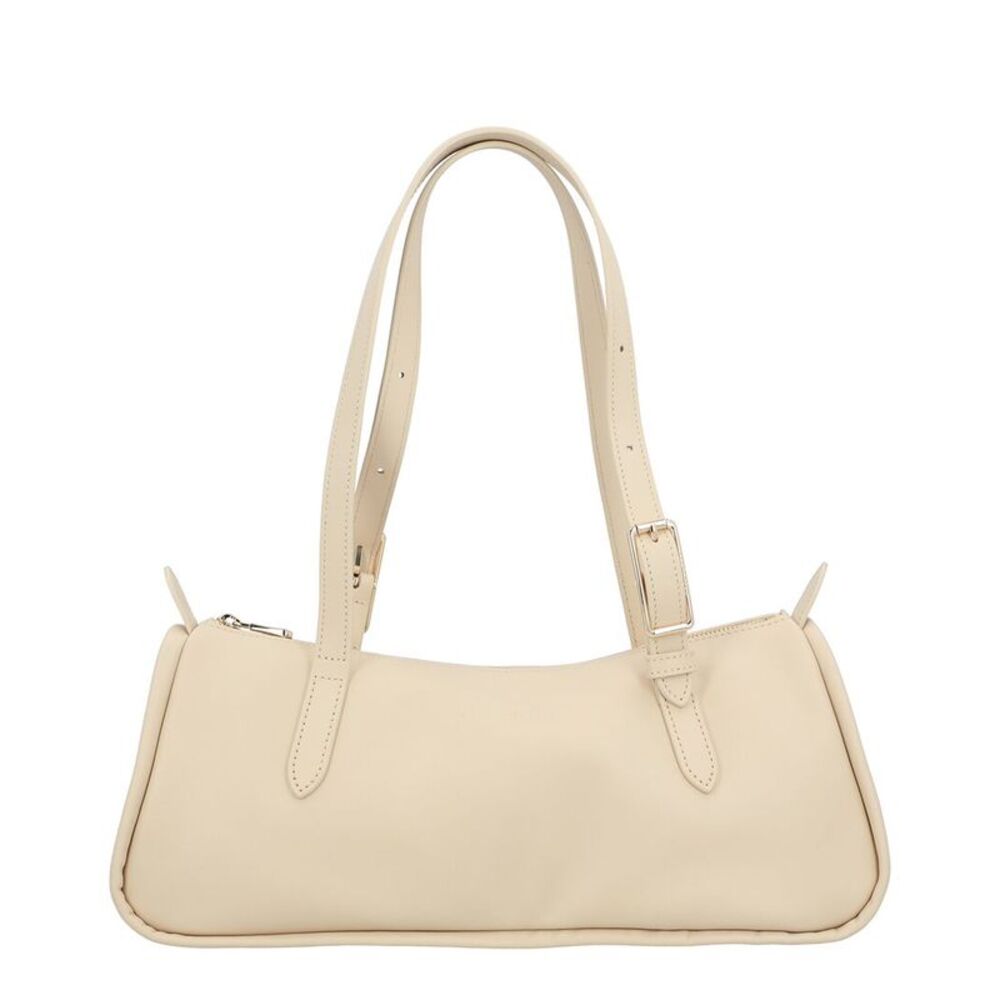 Longchamp Looong Leather Shoulder Bag, White
